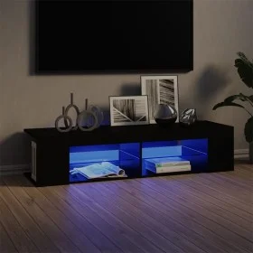 Mueble de TV con luces LED negro 135x39x30 cm de vidaXL, Muebles TV - Ref: Foro24-804230, Precio: 88,58 €, Descuento: %