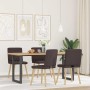 Sillas de comedor 4 unidades tela marrón oscuro de , Sillas de comedor - Ref: Foro24-3315225, Precio: 199,30 €, Descuento: %