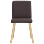 Sillas de comedor 4 unidades tela marrón oscuro de , Sillas de comedor - Ref: Foro24-3315225, Precio: 199,30 €, Descuento: %