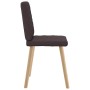 Sillas de comedor 4 unidades tela marrón oscuro de , Sillas de comedor - Ref: Foro24-3315225, Precio: 199,30 €, Descuento: %
