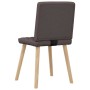 Sillas de comedor 4 unidades tela marrón oscuro de , Sillas de comedor - Ref: Foro24-3315225, Precio: 199,30 €, Descuento: %