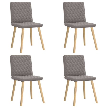 Sillas de comedor 4 unidades tela taupe de , Sillas de comedor - Ref: Foro24-3315227, Precio: 199,30 €, Descuento: %