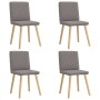 Sillas de comedor 4 unidades tela taupe de , Sillas de comedor - Ref: Foro24-3315227, Precio: 199,30 €, Descuento: %