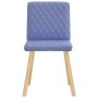 Sillas de comedor 4 uds tela azul jeans de , Sillas de comedor - Ref: Foro24-3315231, Precio: 199,30 €, Descuento: %