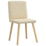 Sillas de comedor 6 unidades tela color crema de , Sillas de comedor - Ref: Foro24-3315498, Precio: 297,73 €, Descuento: %