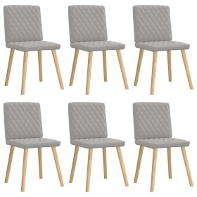 Sillas de comedor 6 uds tela gris nube de , Sillas de comedor - Ref: Foro24-3315500, Precio: 297,73 €, Descuento: %