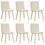 Sillas de comedor 6 unidades lino de , Sillas de comedor - Ref: Foro24-3315502, Precio: 310,70 €, Descuento: %