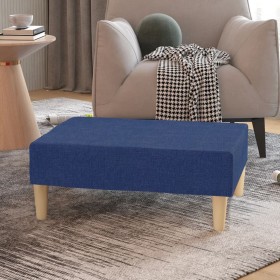 Reposapiés de tela azul 78x56x32 cm de , Otomanas - Ref: Foro24-337680, Precio: 59,60 €, Descuento: %