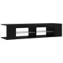 Mueble de TV con luces LED negro 135x39x30 cm de vidaXL, Muebles TV - Ref: Foro24-804230, Precio: 84,05 €, Descuento: %
