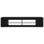 Mueble de TV con luces LED negro 135x39x30 cm de vidaXL, Muebles TV - Ref: Foro24-804230, Precio: 84,05 €, Descuento: %