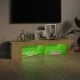 Mueble de TV con luces LED roble Sonoma 135x39x30 cm de vidaXL, Muebles TV - Ref: Foro24-804232, Precio: 60,03 €, Descuento: %