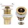 Desagüe empuje sin función desbordamiento dorado 6,4x6,4x9,1 cm de , Grifos - Ref: Foro24-149062, Precio: 17,94 €, Descuento: %