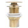 Desagüe empuje sin función desbordamiento dorado 6,4x6,4x9,1 cm de , Grifos - Ref: Foro24-149062, Precio: 17,94 €, Descuento: %