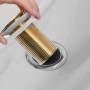 Desagüe empuje sin función desbordamiento dorado 6,4x6,4x9,1 cm de , Grifos - Ref: Foro24-149062, Precio: 17,94 €, Descuento: %