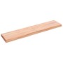 Encimera baño madera maciza tratada marrón claro 140x30x(2-6)cm de , Encimeras - Ref: Foro24-3156146, Precio: 81,09 €, Descue...