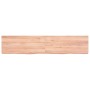 Encimera baño madera maciza tratada marrón claro 140x30x(2-6)cm de , Encimeras - Ref: Foro24-3156146, Precio: 81,09 €, Descue...