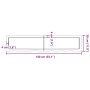 Encimera baño madera maciza tratada marrón claro 140x30x(2-6)cm de , Encimeras - Ref: Foro24-3156146, Precio: 81,09 €, Descue...