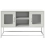 Mueble para TV de acero blanco 100,5x39x60,5 cm de , Muebles TV - Ref: Foro24-853385, Precio: 92,06 €, Descuento: %
