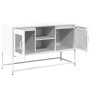 Mueble para TV de acero blanco 100,5x39x60,5 cm de , Muebles TV - Ref: Foro24-853385, Precio: 92,06 €, Descuento: %