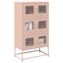 Aparador de acero rosa 68x39x123 cm de , Aparadores - Ref: Foro24-853351, Precio: 139,49 €, Descuento: %