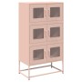 Aparador de acero rosa 68x39x123 cm de , Aparadores - Ref: Foro24-853351, Precio: 139,49 €, Descuento: %