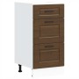 Mueble bajo de cocina porto roble marrón madera reconstituida de , Armarios de cocina - Ref: Foro24-854227, Precio: 89,79 €, ...