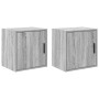 Armarios de pared 2 uds para garaje madera gris sonoma de , Armarios industriales - Ref: Foro24-860636, Precio: 62,13 €, Desc...