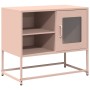 Mueble para TV de acero rosa 68x39x60,5 cm de , Muebles TV - Ref: Foro24-853387, Precio: 69,21 €, Descuento: %
