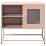 Mueble para TV de acero rosa 68x39x60,5 cm de , Muebles TV - Ref: Foro24-853387, Precio: 69,21 €, Descuento: %