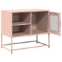 Mueble para TV de acero rosa 68x39x60,5 cm de , Muebles TV - Ref: Foro24-853387, Precio: 69,21 €, Descuento: %