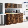 Armarios de pared 2 uds para garaje madera roble ahumado de , Armarios industriales - Ref: Foro24-860634, Precio: 59,44 €, De...
