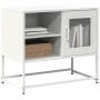 Mueble para TV de acero blanco 68x39x60,5 cm de , Muebles TV - Ref: Foro24-853391, Precio: 69,51 €, Descuento: %