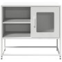 Mueble para TV de acero blanco 68x39x60,5 cm de , Muebles TV - Ref: Foro24-853391, Precio: 69,51 €, Descuento: %