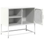 Mueble para TV de acero blanco 68x39x60,5 cm de , Muebles TV - Ref: Foro24-853391, Precio: 69,51 €, Descuento: %