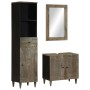 Conjunto de muebles de baño 3 piezas madera maciza de mango de , Muebles de baño - Ref: Foro24-3310019, Precio: 320,59 €, Des...