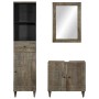 Conjunto de muebles de baño 3 piezas madera maciza de mango de , Muebles de baño - Ref: Foro24-3310019, Precio: 320,59 €, Des...