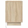 Mesilla de noche con luces LED roble Sonoma 38x34x50 cm de , Mesitas de noche - Ref: Foro24-861287, Precio: 58,94 €, Descuent...