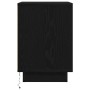 Mesilla de noche con luces LED negra 38x34x50 cm de , Mesitas de noche - Ref: Foro24-861285, Precio: 58,83 €, Descuento: %