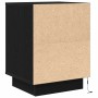 Mesilla de noche con luces LED negra 38x34x50 cm de , Mesitas de noche - Ref: Foro24-861285, Precio: 58,83 €, Descuento: %