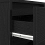 Mesilla de noche con luces LED negra 38x34x50 cm de , Mesitas de noche - Ref: Foro24-861285, Precio: 58,83 €, Descuento: %