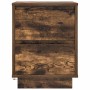 Mesilla de noche con luces LED roble ahumado 38x34x50 cm de , Mesitas de noche - Ref: Foro24-861291, Precio: 62,06 €, Descuen...