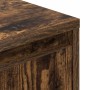 Mesilla de noche con luces LED roble ahumado 38x34x50 cm de , Mesitas de noche - Ref: Foro24-861291, Precio: 62,06 €, Descuen...