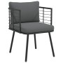 Sillones de jardín con cojines 2 uds ratán sintético negro de , Sillas de jardín - Ref: Foro24-3328656, Precio: 216,14 €, Des...