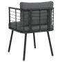 Sillones de jardín con cojines 2 uds ratán sintético negro de , Sillas de jardín - Ref: Foro24-3328656, Precio: 216,14 €, Des...