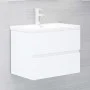 2-teiliges Badezimmermöbelset aus weißem Sperrholz von vidaXL, Badezimmermöbel - Ref: Foro24-804872, Preis: 57,18 €, Rabatt: %