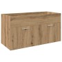 Juego de muebles baño 3 piezas madera ingeniería roble artisan de , Muebles de baño - Ref: Foro24-3328912, Precio: 357,03 €, ...