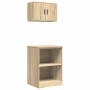Armarios 2 uds para garaje madera de ingeniería roble sonoma de , Armarios industriales - Ref: Foro24-3328280, Precio: 100,45...