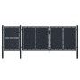 Puerta de jardín metal gris antracita 4x1,75 m de , Puertas de jardín - Ref: Foro24-144549, Precio: 730,02 €, Descuento: %