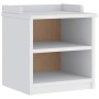 Banco de recibidor SANDNES madera maciza pino blanco 45x40x50cm de , Bancos para recibidores y almacenamiento - Ref: Foro24-4...