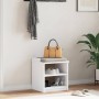 Banco de recibidor SANDNES madera maciza pino blanco 45x40x50cm de , Bancos para recibidores y almacenamiento - Ref: Foro24-4...